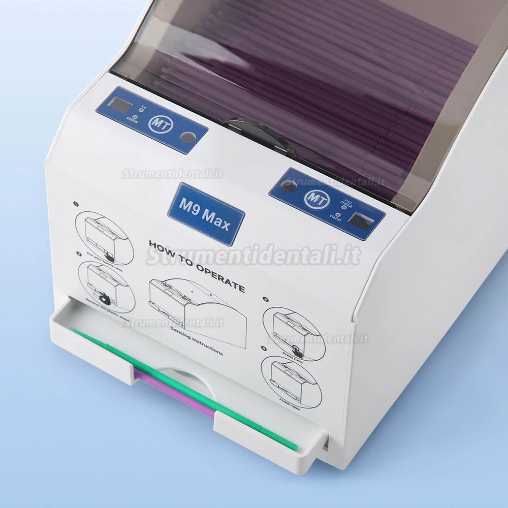 Contenitori (con sensore) per applicatori microe spazzolini applicatori dentale